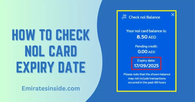 How to Check NOL Card Expiry Date