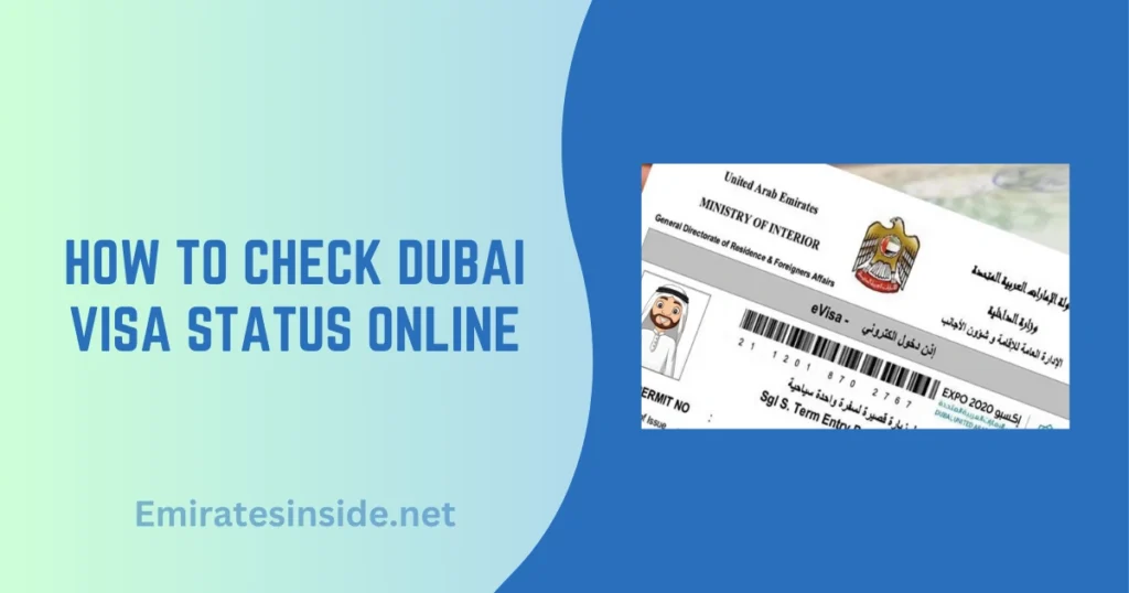 How to Check Dubai Visa Status Online