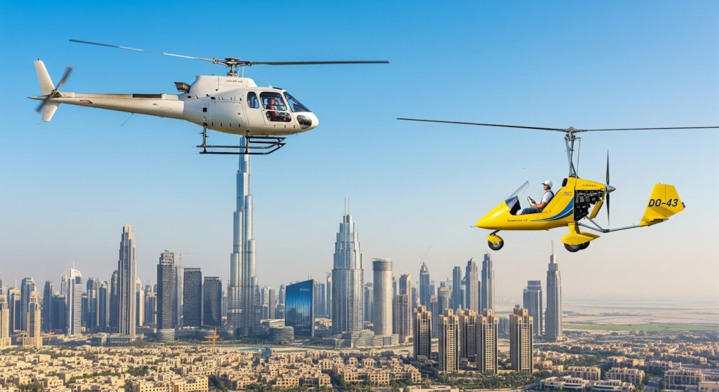 Helicopter and Gyrocopter Rides