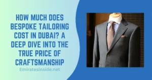 How Much Does Bespoke Tailoring Cost in Dubai A Deep Dive Into the True Price of Craftsmanship