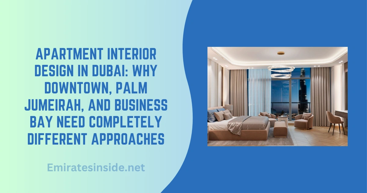 Apartment Interior Design in Dubai: Why Downtown, Palm Jumeirah, and ...