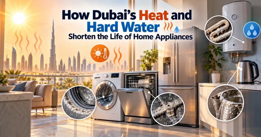 How Dubai’s Heat and Hard Water Shorten the Life of Home Appliances