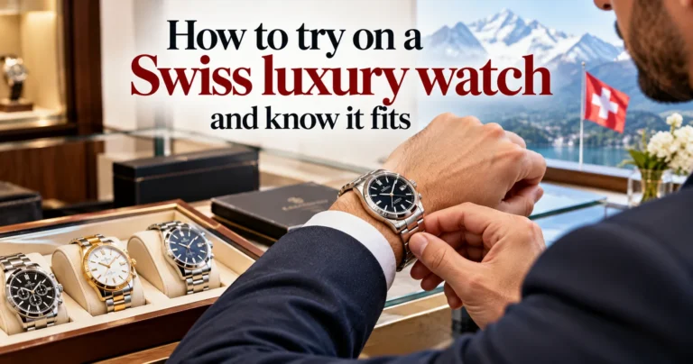 How to try on a Swiss luxury watch and know it fits